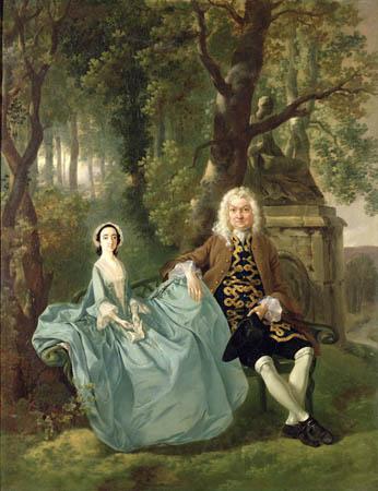 Thomas Gainsborough Portrait of Mr and Mrs Carter of Bullingdon House, Bulmer, Essex Norge oil painting art